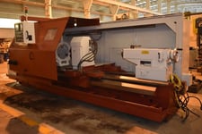 Hwacheon #Mega-95/3000, CNC Lathe, 38.5" swing, 118" between centers, 24" 3-jaw chuck, A2-15, 30 HP, 40-1000