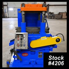 40 Ton, Yoder #P-52, 4-Post Cut-Off Press, 5 stroke, 18" x 13.5" between posts, 32" x 27.75" bed plate