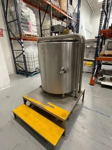 100 gallon Groen #EE-100, Electric Steam Kettle w/ Agitator, 1987