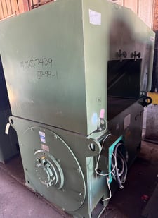 1250 HP 100-3581 RPM ABB, weather protected enclosure type 2, Ball, 1.15 service factor, 6.7-60 Hz, 268-2400