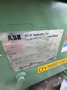 1500 HP 1787 RPM ABB, Frame 400L4W, TEAAC, Ball, 1.15 service factor, 0.87 PF, 4160 Volts, rblt. w/ warranty