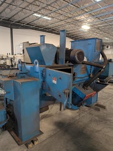 Pangborn #ES-1972, 3-wheeled wire rod machines, includes dust collectors, 30 HP power direct drive wheel units