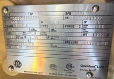 350 HP 1785 RPM General Electric, Frame 5011LL, TEFC, Ball, 1.15 service factor, 460 Volts, New Surplus