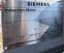 500 HP 1789 RPM Siemens, Frame 5011S, TEFC, Ball, 1.15 service factor, 460 Volts