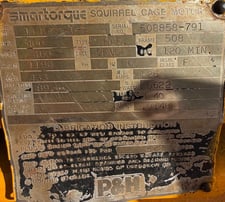 400 HP 1190 RPM P & H, Frame 508, OFVDP, Ball, 460 Volts