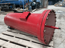50 Gallons, Vilter Super Separator, Vertical Ammonia Oil Tank, 16" diameter x 43" length, 300 psi @ 400&deg;F
