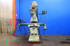 Acer #EVS-3VK, vertical mill, 10" x50"tbl., 3 HP, 34" X, 16" Y, 5" Z, variable speed, R-8, Newall Topaz