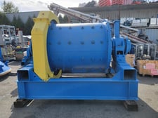 Denver, 4' x 5' Ball Mill, 126 teeth Bull Gear, 17 teeth Pinion Gear, rubber liners