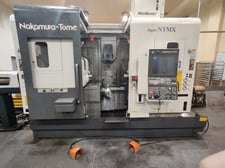 Nakamura Tome #Super-NTMX, cnc lathe, 8" swing, 7.9" diameter x30" L max, 38.6" centers, 7" chuck, 15 HP, 5k