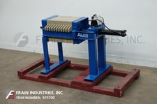 19-1/4" x 19-1/4" x 2-1/4" Alar Engineering Corp #Micro-Klean, plate & frame filter press, (11) recessed