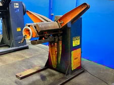 5000 lb. Cooper Weymouth #5000-18P, non-motorized uncoiler, 18" width, 14"-18" ID, 60" outside dimensions