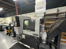 Tsugami #BW129Z-I, CNC swiss lathe, 1/2" capacity, Fanuc 31-iB, LNS GT 112-E magazine barfeed, LNS chip