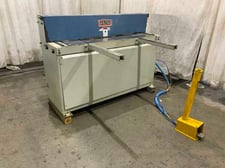16 gauge x 4.4' Baileigh #SH-5216A, air powered shear, 26" back gauge, 2 front arm supports, 2011