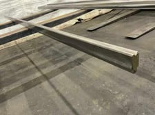 128" L, Female press brake die, 1" die width, 1-3/4" die height, 1/2" die opening, 1/2" tang