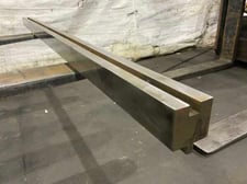 83-5/8" L, Press brake die filler block, 3" die width, 2-13/16" die height, 1/2" tang