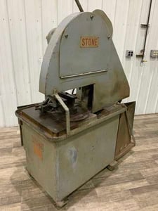 20" Stone, cut-off saw, 22" x 19" table, oscilating wheel, 25 HP, 2500 RPM