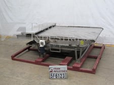 64" wide x 10' long, Heat & Control #RB-60-1, Stainless Steel mesh belt conveyor