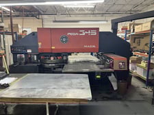 30 Ton, Amada #Pega-345, CNC turret punch press with automatic index, Fanuc 04PC, 58 station turret, 1989
