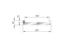39.37" L, Eurostamp #9015, 1000mm adapter for adjustable die cod. 3190, new