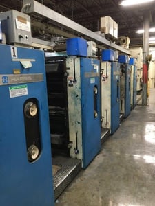 Harris #M120, Heatset Web Offset Press, 16 or 32 page, 34" web, options avail