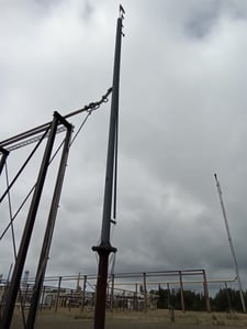 10" x 40' Pyramid Corporation, free standing flare stack