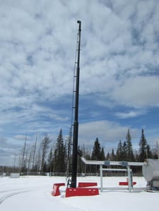 8" x 65' FlareTech, self supported flare stack, 2013