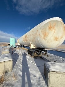 42000 gallons, Western Rock, horizontal bullet, 129" x 65' vessel, 250 psi, 150&deg;F, 1985