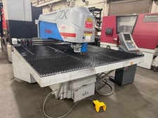 33 Ton, Euromac #ZX-FLEX, cnc punch machine, w/ tool rotation, 1.22" stroke, 11 HP, Top Punch cnc, 375 SPM