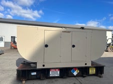 80 KW John Deere #D80FGJA, Diesel Generator w/ Sound Enclosure & Base Tank, 4.5 Liter John Deere Engine, 1800