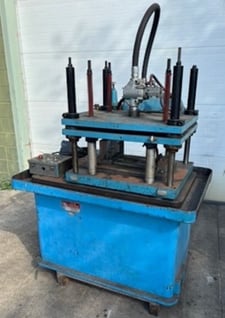 20 Ton, Airam, 4 post Type Cut Off Press, 3 Stroke, 16" x 24" Bed & Ram Area, From Service, Tag #16185