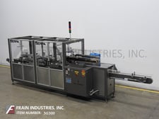 Serpa Packaging #2000WA, automatic continuous motion wrap around hot melt glue cartoner, 30-100 carons/minute