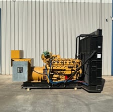 455 KW Caterpillar #G3412, Natural gas generator set, 277/480 Volts, 3-phase, 3000 hours, 610 HP @ 1800 RPM
