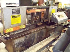 14" x 14" Hem #H105A, automatic horizontal bandsaw, 1.25" x 15' x .042" blade, 60-400 RPM, 5 HP, 230/460 V.
