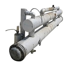 256 sq.ft., 250 psi shell, 100 psi tube, Precision Heat Exchanger Co, Chiller with Surge Drum, (54) 1"