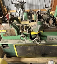 Paulson #6NB, 4-Head Moulder, 6" x 2" capacity, 7.5 HP, 8000 RPM, 1.25" spindle diameter, 10-75 FPM feed