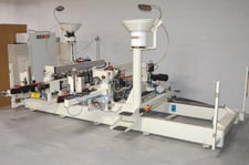 Koch #Sprint-200, Feed-Through Boring & Dowel Inserter, 10.8"-98.4" stock length, 2.75"-27.5" stock width