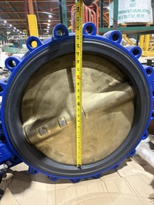 19" Tyco #F79U-180, Double acting butterfly valve, brand new, 2012