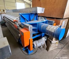 Sino #XMZ50/870, Hydraulic Filter Press, 748 L, 1766 cu.ft., Carbon Steel frame, unused, 2020