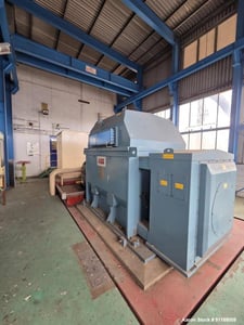4200 KW, AEG-Kanis #G25, Steam Turbine Generator Set, ABB AMS-710-SL gen, IP54 encl, 1500 RPM, 1979/2008