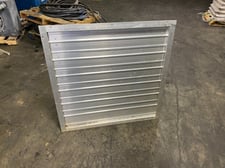 Louver Damper, w/ Emerson Electric 3405D-23 Motor Actuator Untested