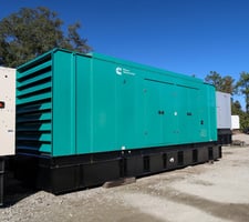600 KW Cummins #QSK23-G7, diesel generator, sound attenuated enclosure, 277/480 Volts, 2009