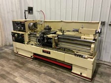 14" x 60" Jet #GH-1460ZX, gap bed engine lathe, 7-5/8" swing over cross slide, 3 & 4-jaw chucks, foot brake