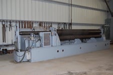 3/8" x 14' Kling, Floor Mounted Pyramid Type Plate Rolls, 16" Hydraulic Tilt Top Roll, 10" Lower Rolls