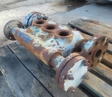 Wheatley #P-323, Triplex Pump Fluid End, 3.125" Stroke, Steel Fluid End, 2.5" NPT Suction, 2" NPT Discharge