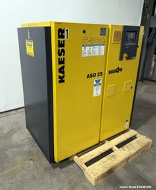 112 cfm, 125 psig, Kaeser #ASD-25, Rotary Screw Air Compressor, Sigma Control 2, 25 HP, 30000 run hours, Type