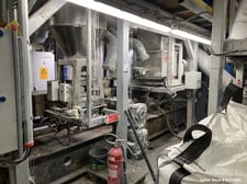 95" mm Coperion #STS-95, Twin Screw Extruder, water cooled, 300 RPM, 40:1 L/D, Siemens Gearbox, Co-Rotating
