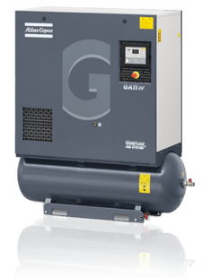 28 cfm, 125 psi, Atlas Copco #GA5P-125, Rotary Screw Compressor, 7 HP, air cooled, unused, 2022