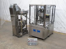 New England #NERCCE-2004-S, 4 head, Stainless Steel, rotary chuck capper, 15-70mm capacity, 2-1/4" wide x 44"