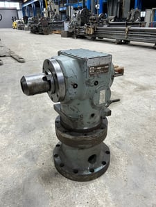 Giddings & Lewis, right angle head, 24" reach, #50 taper, fits 5" G & L horizontal boring mill, 1979