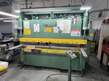 50 Ton, Betenbender #8-50, hydraulic press brake, 9.3'OA, 78.5" between housing, Automec CNC 150 Autogauge